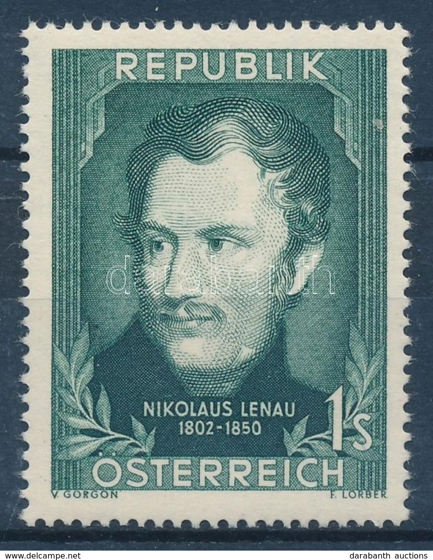 ** 1952 150 éve Született Nikolaus Lenau Mi 975 - Other & Unclassified