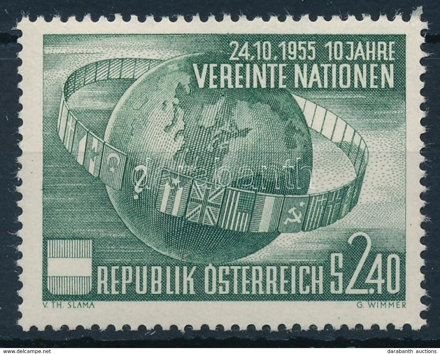 ** 1955 10 éves Az ENSZ Mi 1022 - Other & Unclassified