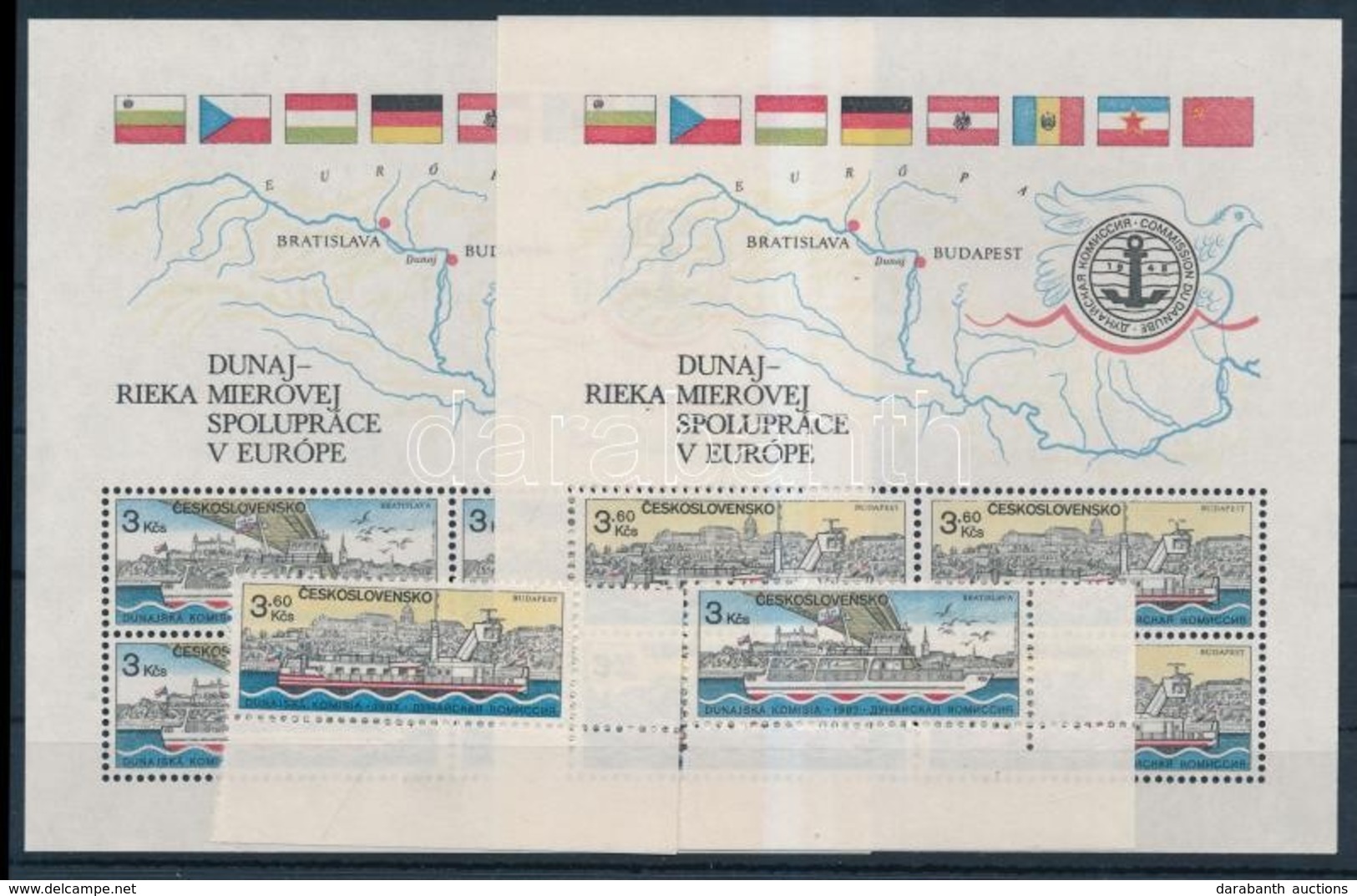 ** 1982 Duna Bizottság ívsarki Sor Mi 2679-2680 + Blokksor 51-52 - Sonstige & Ohne Zuordnung