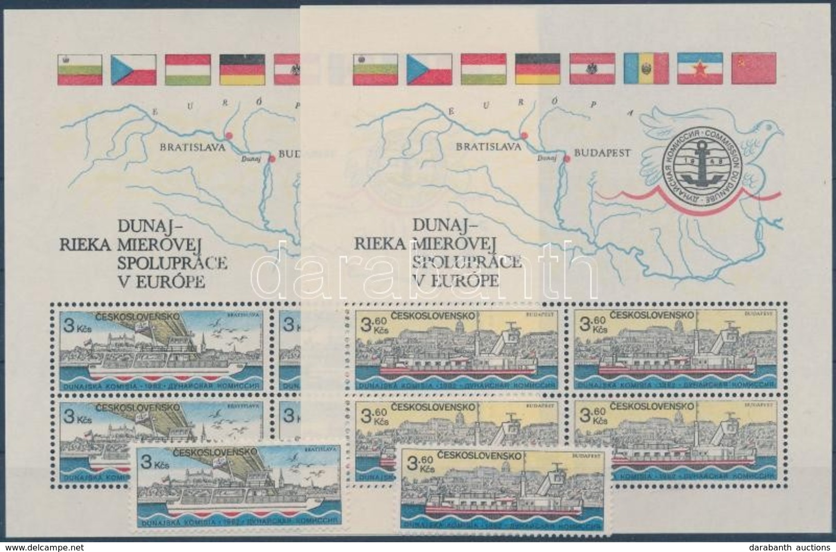 ** 1982 Duna Bizottság Sor Mi 2679-2680 + Blokksor Mi 51-52 - Other & Unclassified
