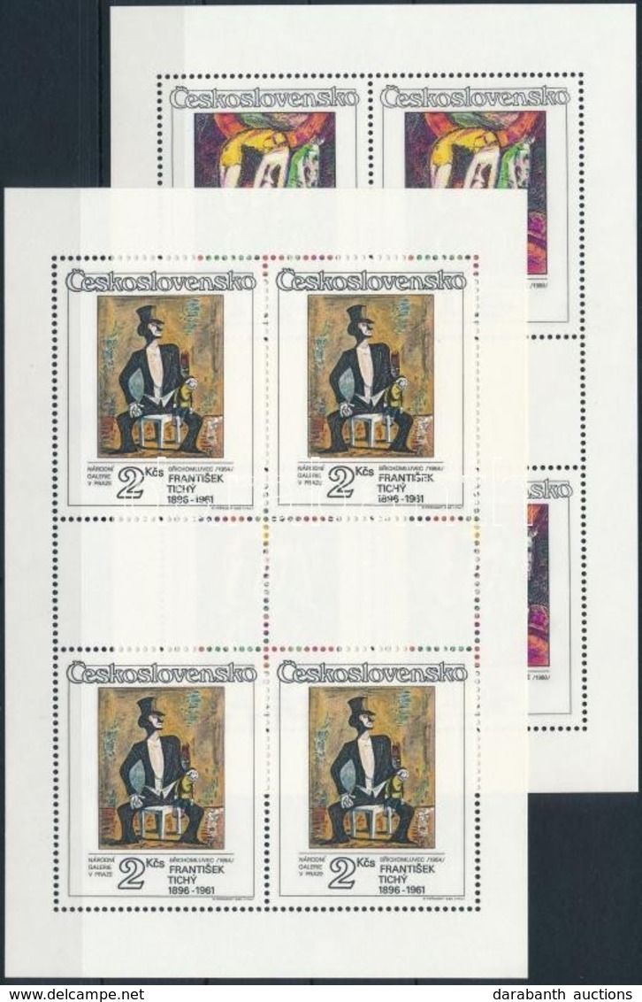 ** 1986 Cirkusz Festményeken Kisív Sor Mi 2885-2888 - Altri & Non Classificati