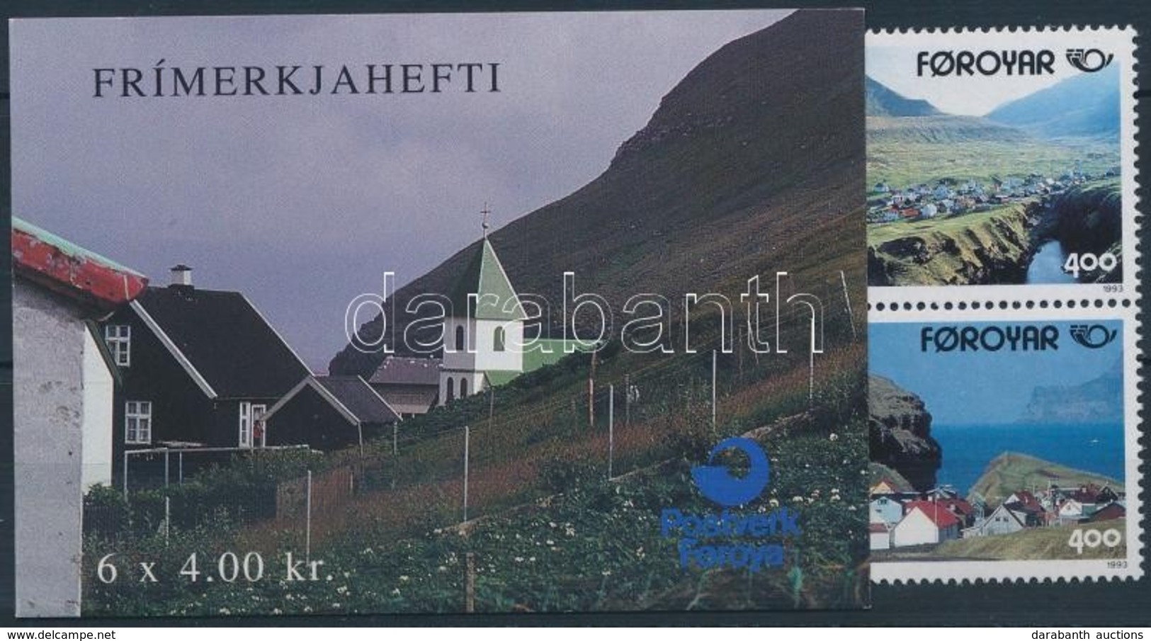 ** 1993 Turizmus Bélyegfüzet,
Tourism Stamp Booklet
MH 6 (Mi 246-247) - Autres & Non Classés