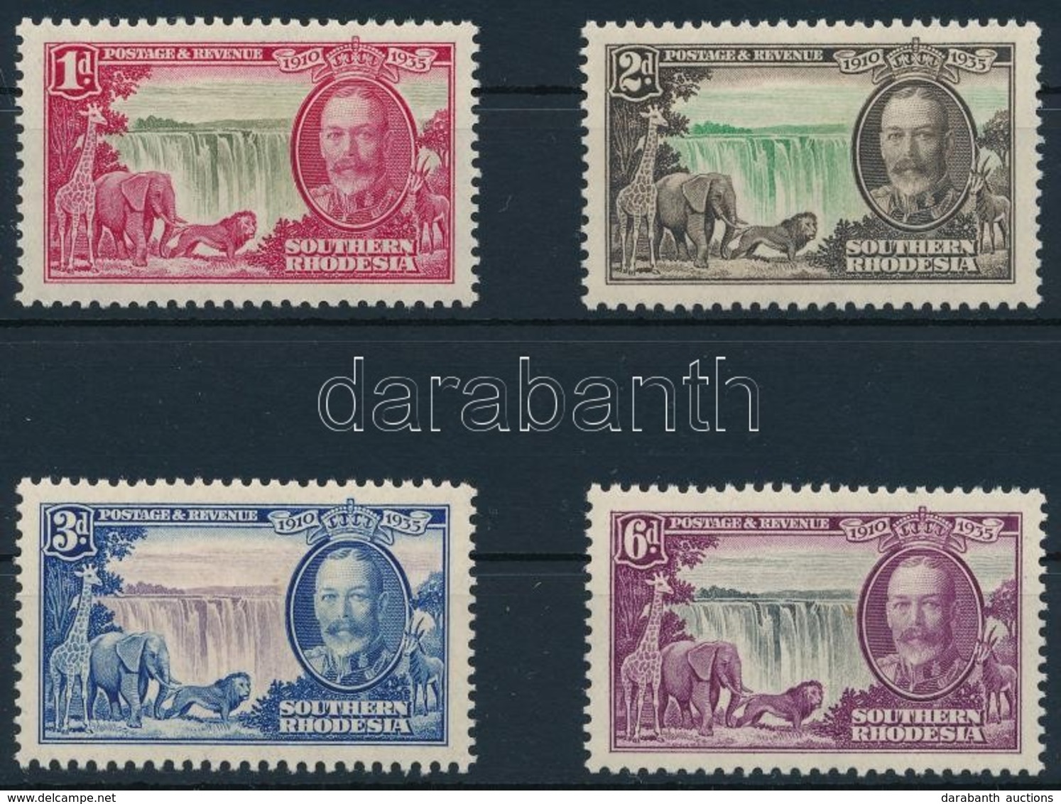 * 1935 V. György Jubileuma Sor,
George V's Jubilee Set
Mi 32-35 - Other & Unclassified