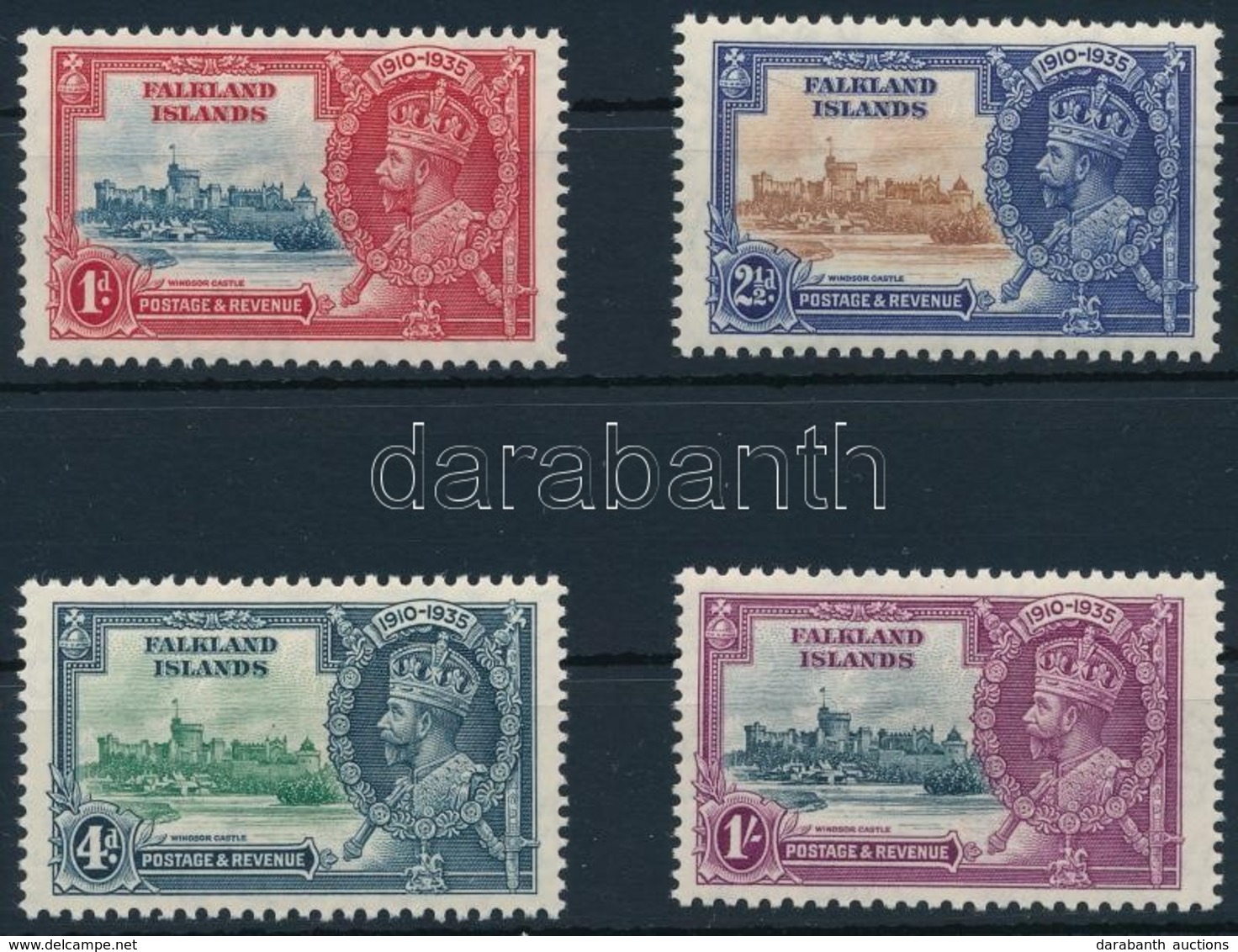 * 1935 V. György Jubileuma Sor,
George V's Jubilee Set
Mi 71-74 - Sonstige & Ohne Zuordnung