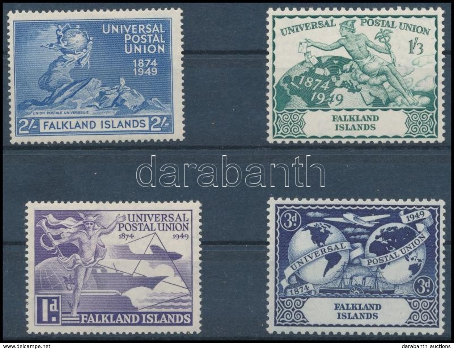 ** 1949 75 éves Az UPU Sor Mi 98 - 101 - Other & Unclassified