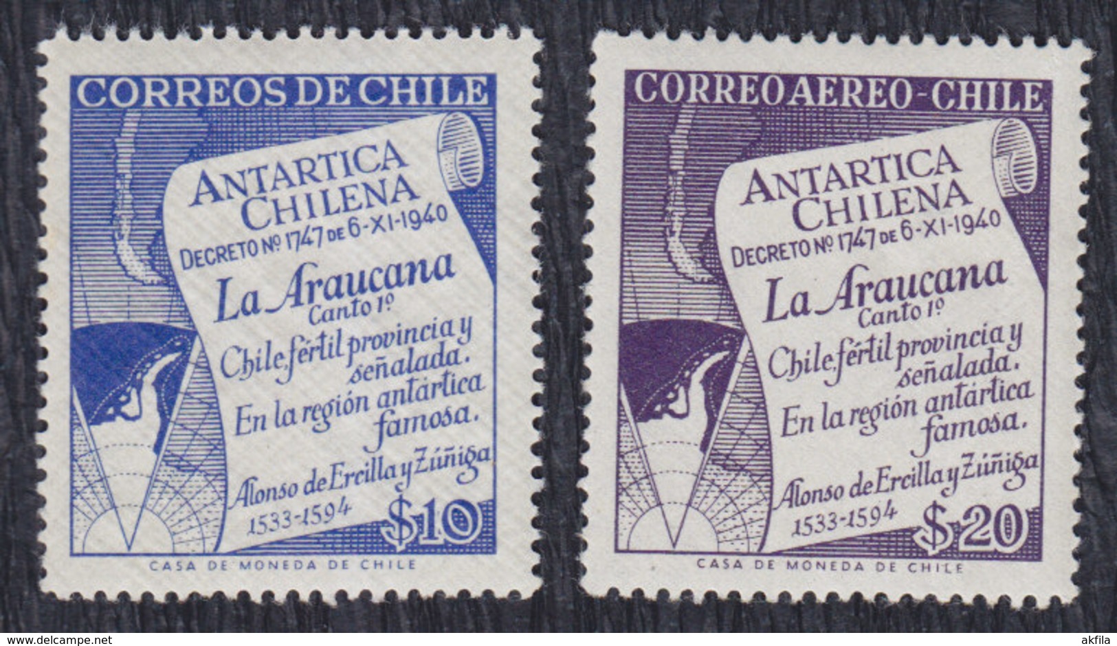 Chile 1958 Chilean Antartic, MNH (**) - Chili