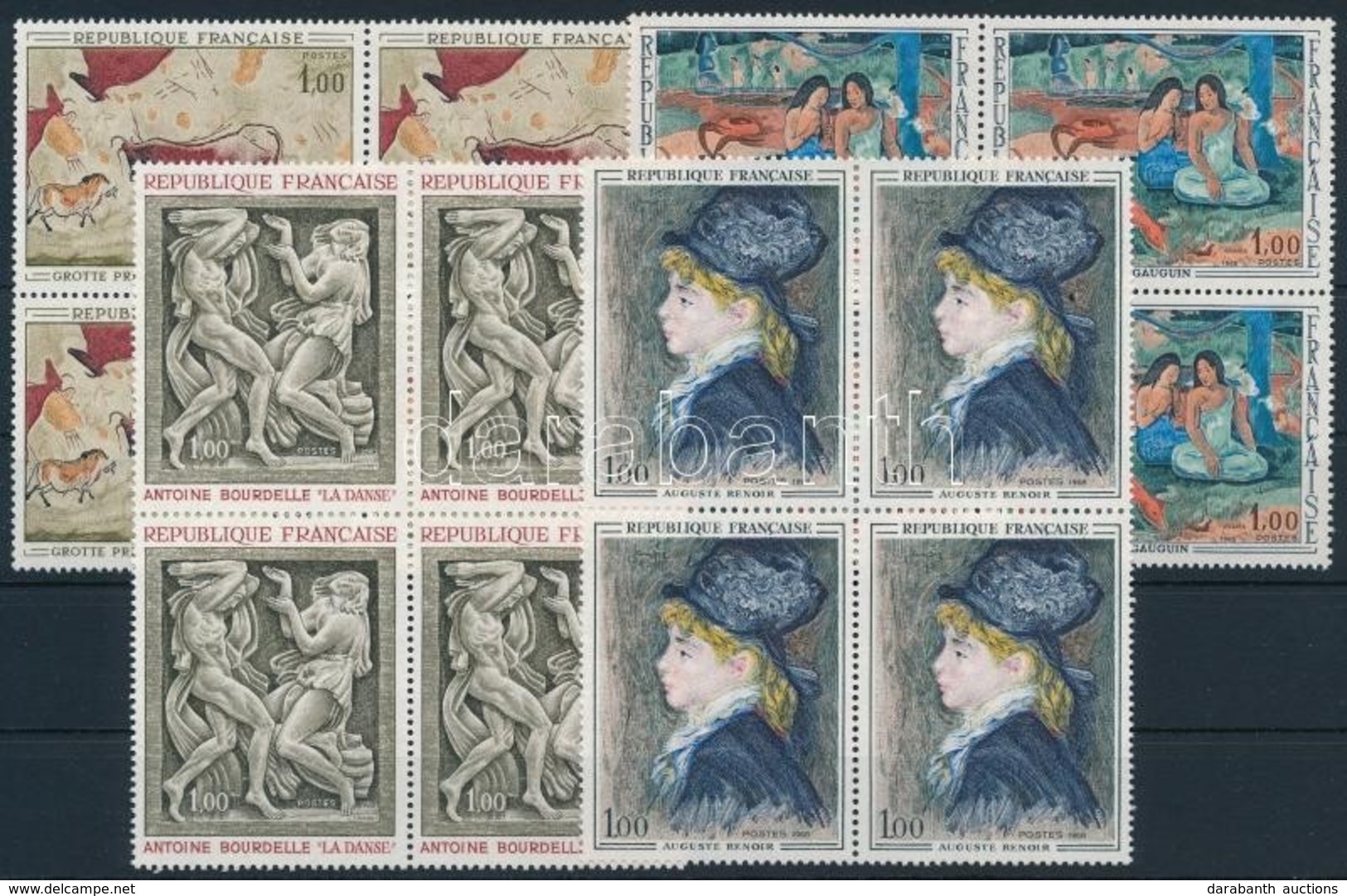 ** 1968 4 Négyestömb,
4 Blocks Of 4 - Otros & Sin Clasificación