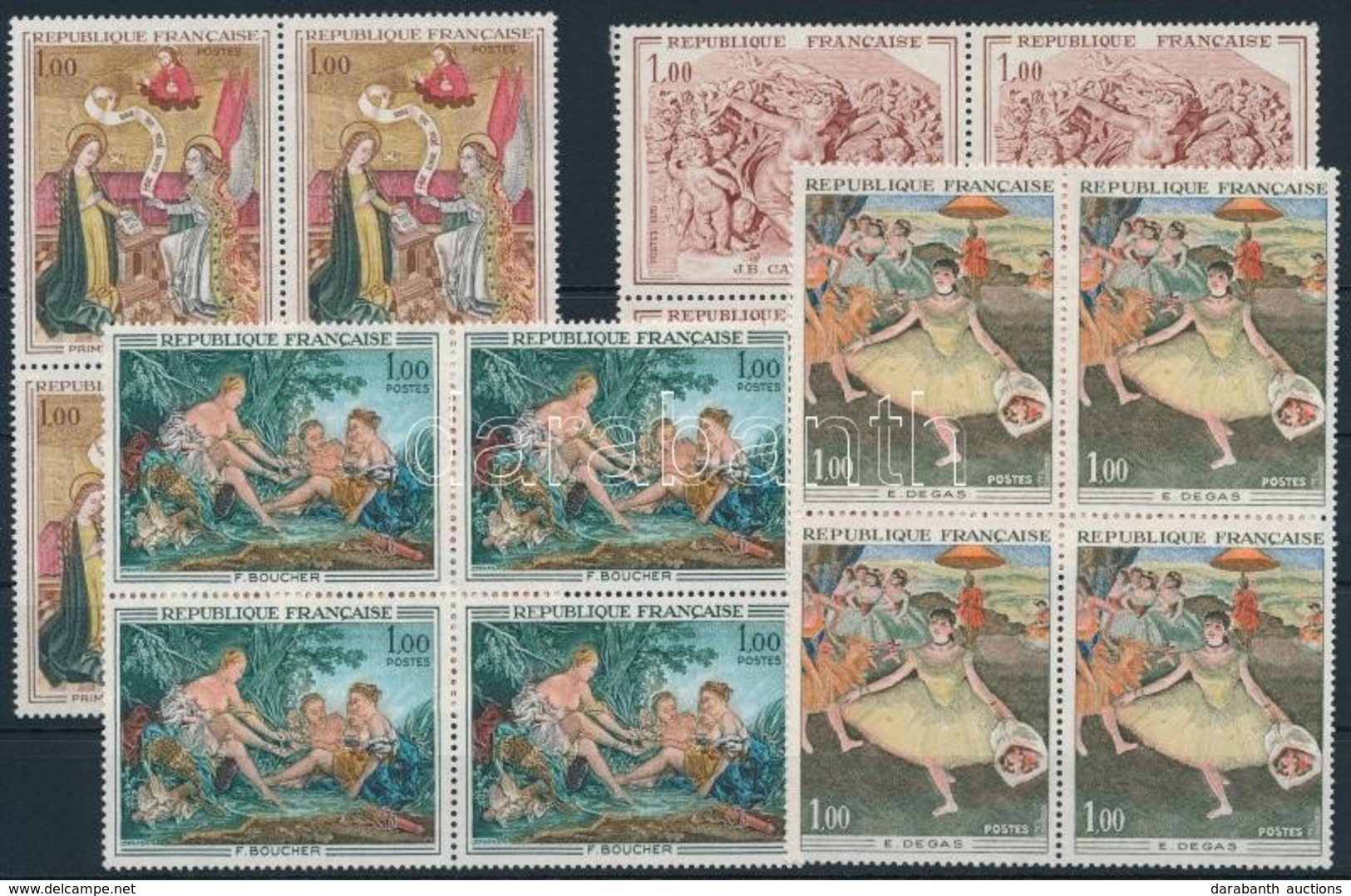 ** 1970 4 Négyestömb,
4 Blocks Of 4 - Otros & Sin Clasificación