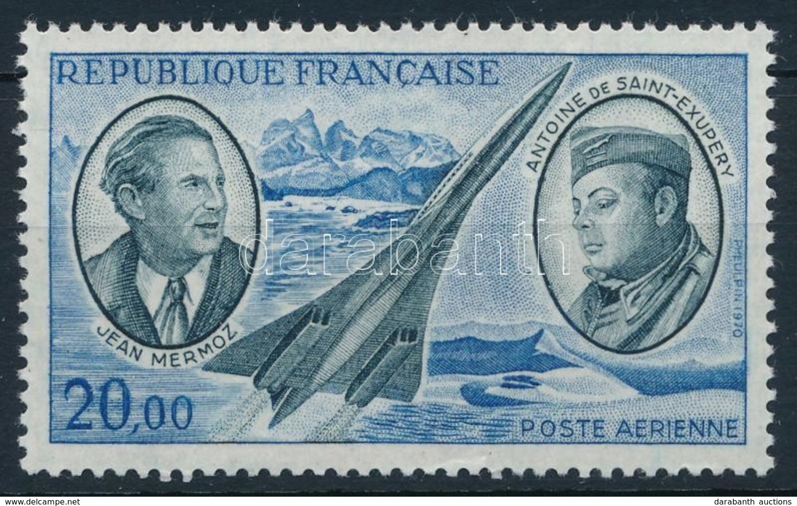 ** 1970 Jean Mermoz és Antoine De Saint-Exupéry Bélyeg,
Jean Mermoz And Antoine De Saint-Exupéry Stamp
Mi 1723 - Sonstige & Ohne Zuordnung