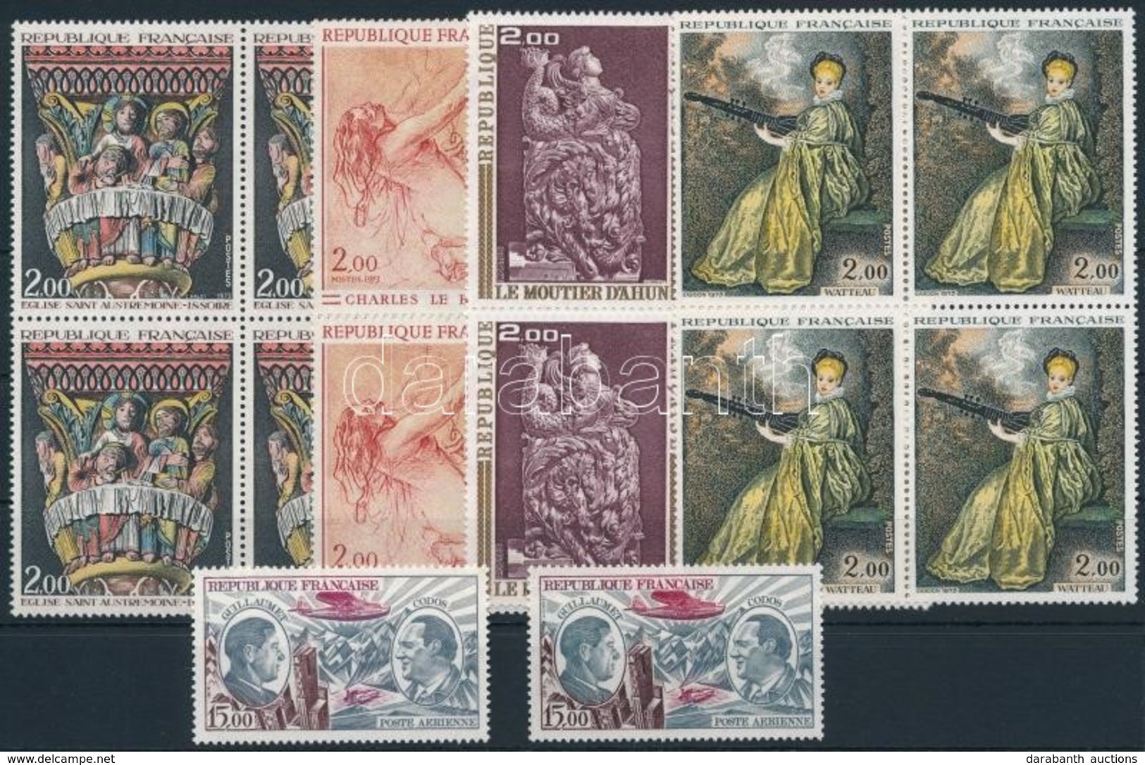 ** 1973 4 Négyestömb + 2 Bélyeg,
4 Blocks Of 4 + 2 Stamps - Autres & Non Classés