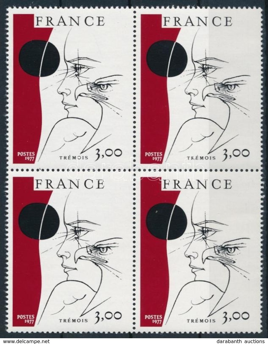 ** 1977 Kortárs Művészet Négyestömb,
Contemporary Art Block Of 4
Mi 2044 - Autres & Non Classés