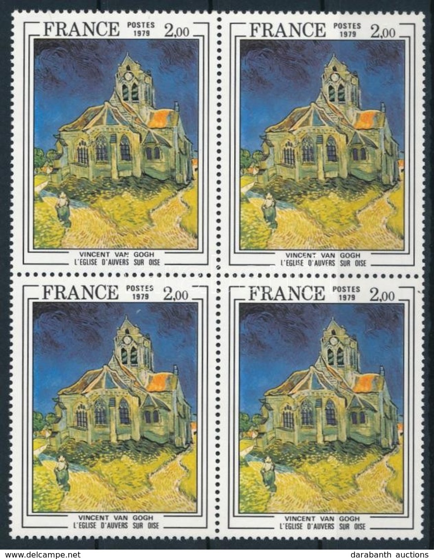 ** 1979 Van-Gogh épület Négyestömb,
Van-Gogh Building Block Of 4
Mi 2176 - Autres & Non Classés