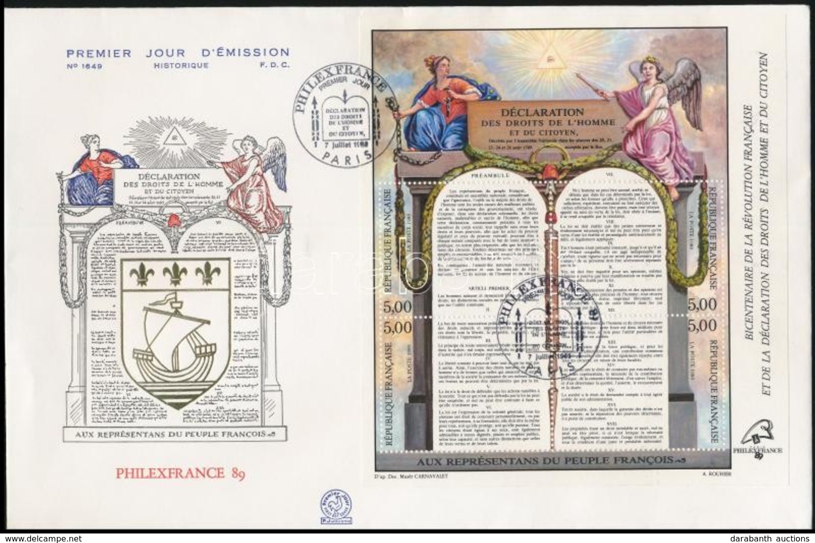 1989 Bélyegkiállítás Blokk FDC Mi 9 - Sonstige & Ohne Zuordnung