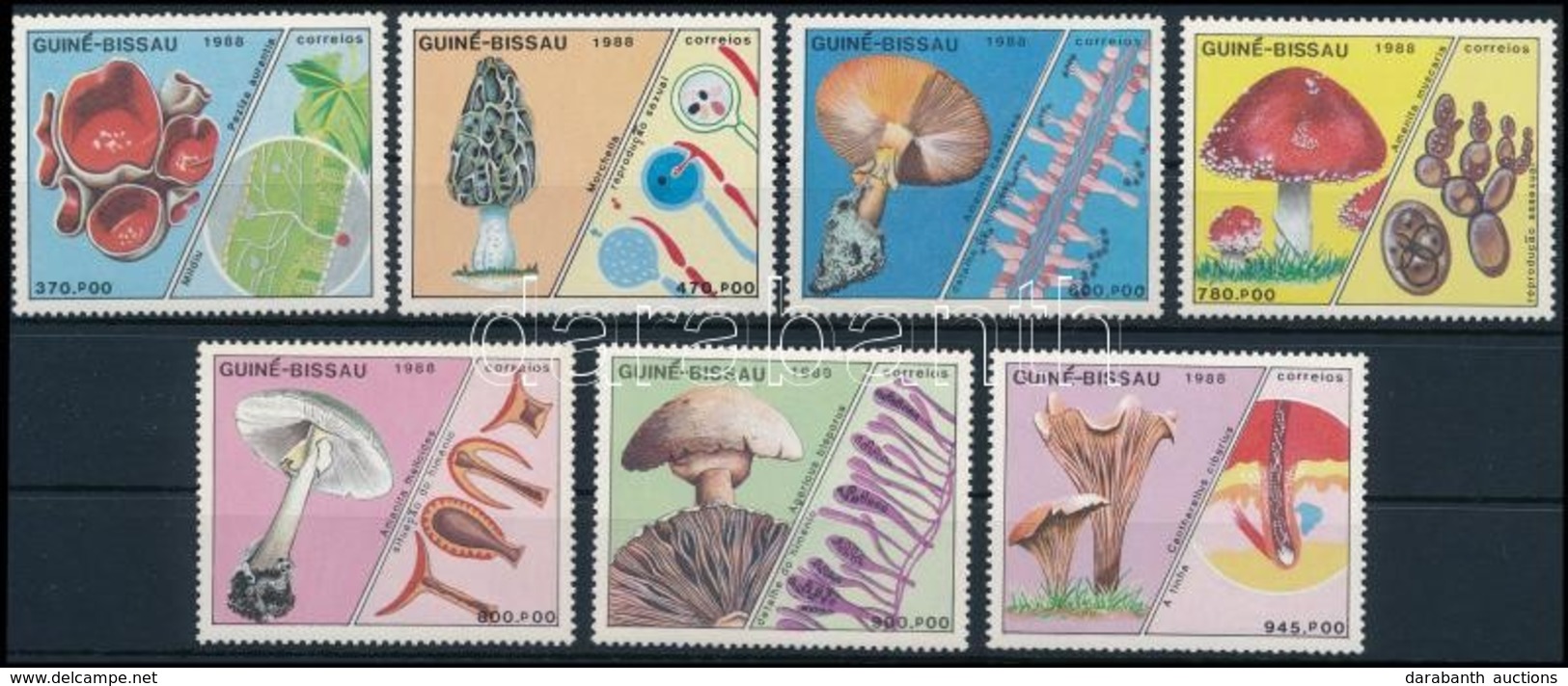 ** 1988 Gomba Sor,
Mushroom Set
Mi 989-995 - Altri & Non Classificati