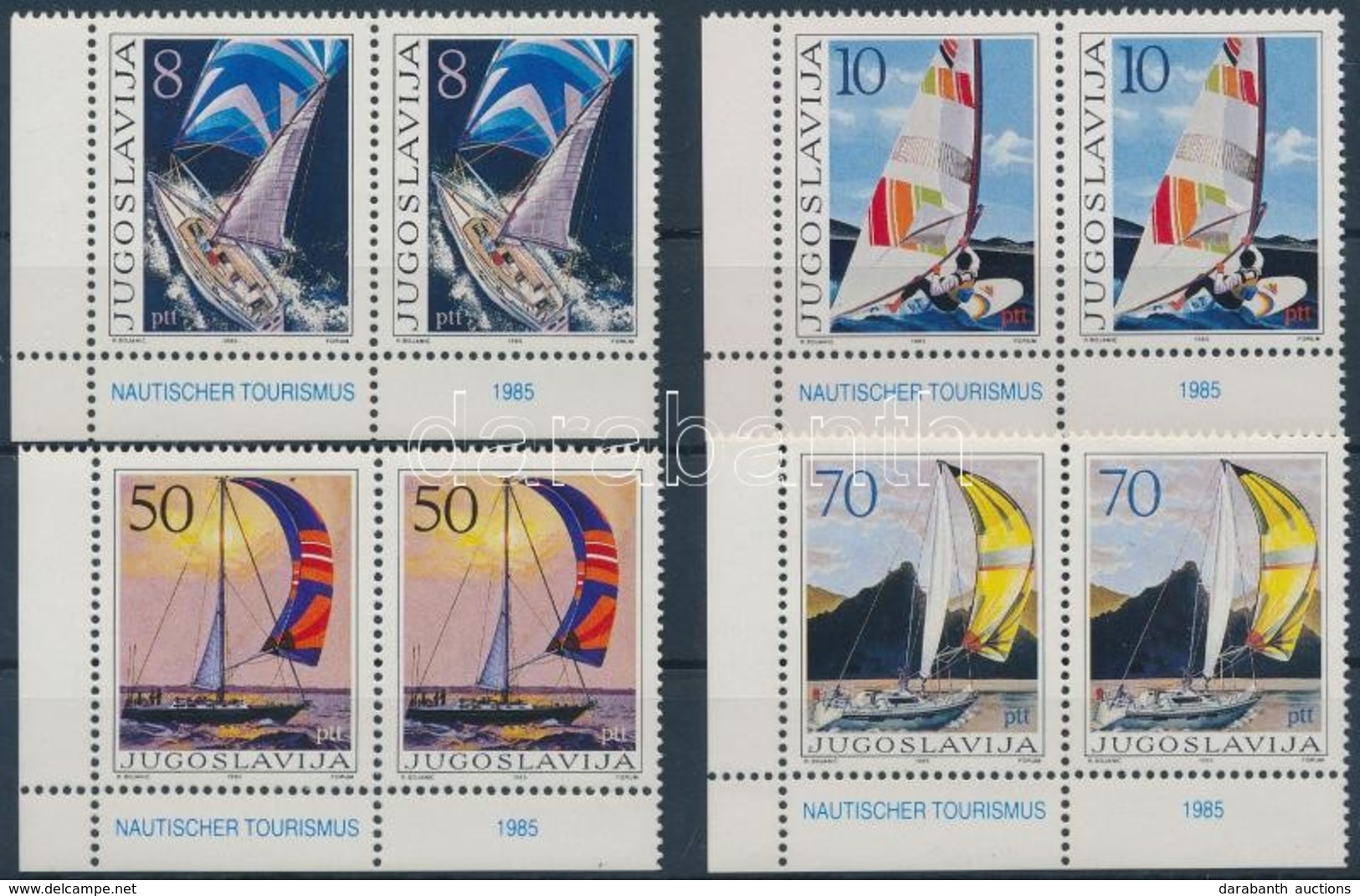 ** 1985 Hajók Sor ívsarki Párokban Mi 2115-2118 - Otros & Sin Clasificación