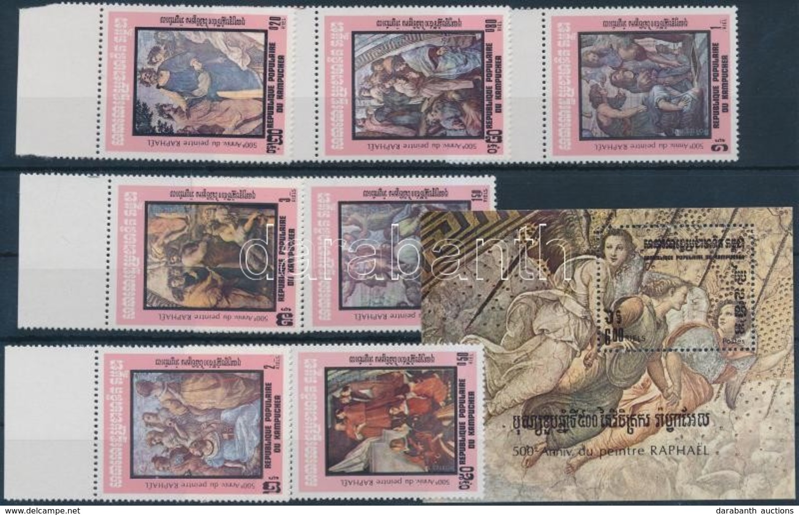 ** 1983 Raffaello Sor Mi 480-486 + Blokk 130 - Other & Unclassified