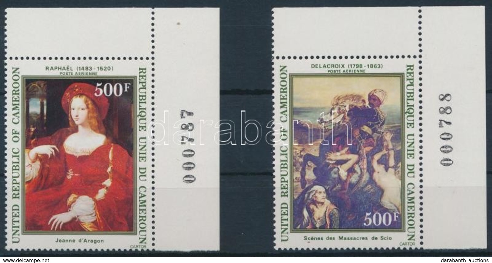 ** 1983 Festmények ívsarki Sor Mi 1022-1023 - Other & Unclassified