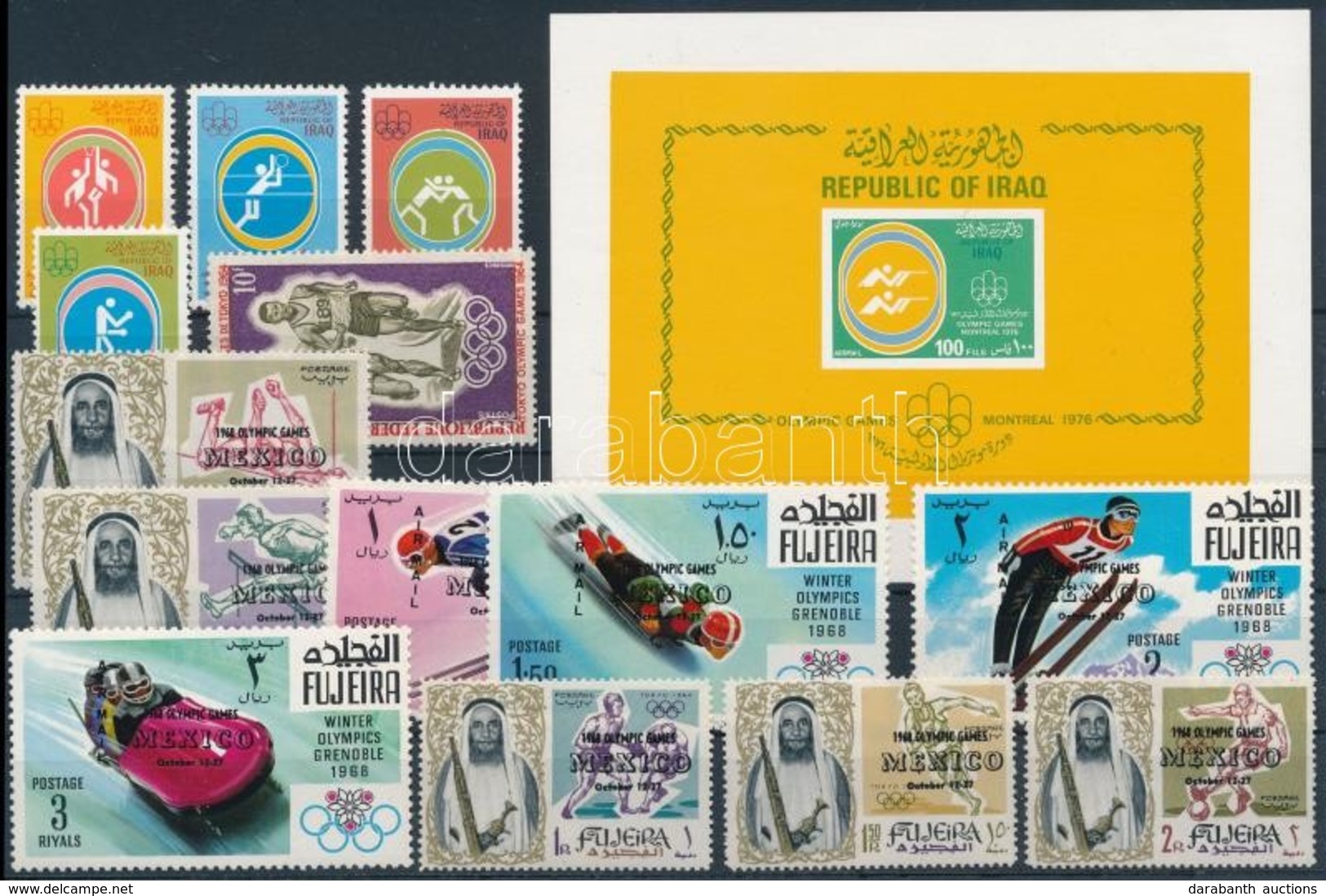 ** 0 Sport Motívum 14 Db Bélyeg és 1 Blokk,
Sport 14 Stamps And 1 Blocks - Other & Unclassified