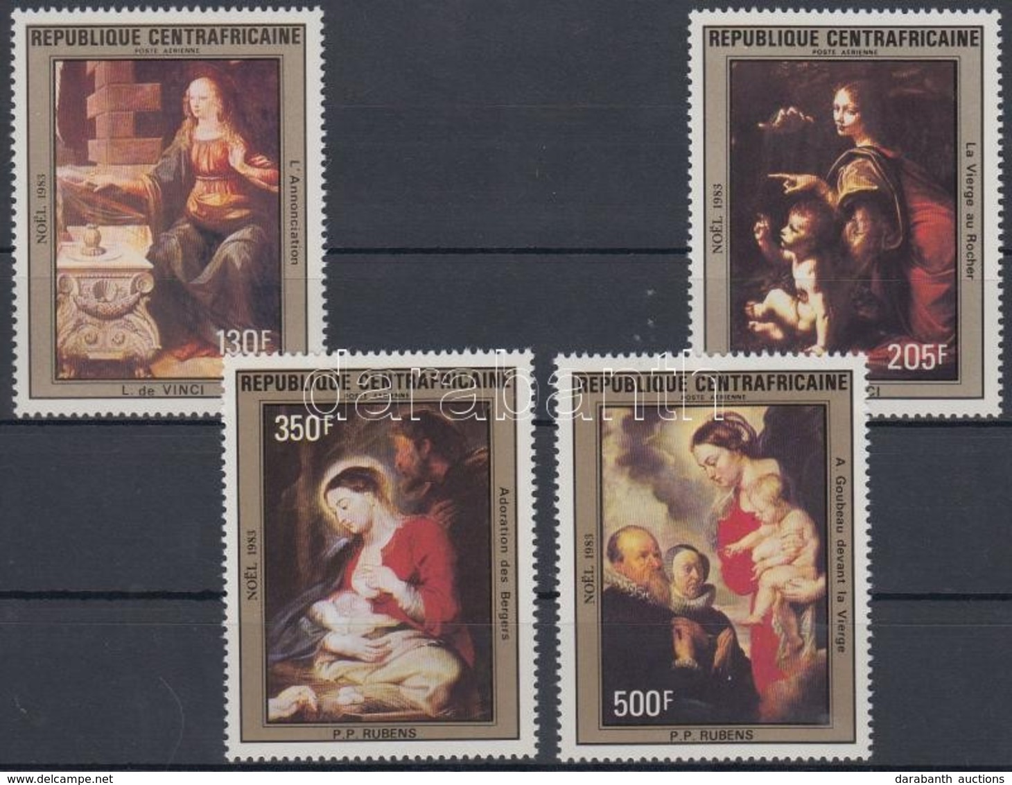 ** 1984 Karácsony: Festmények Sor Mi 1000-1003 - Sonstige & Ohne Zuordnung