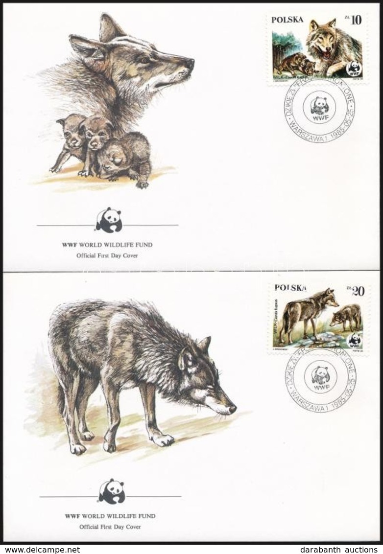 1985 WWF: Farkas Sor 4 Db FDC-n Mi 2975-2978 - Otros & Sin Clasificación