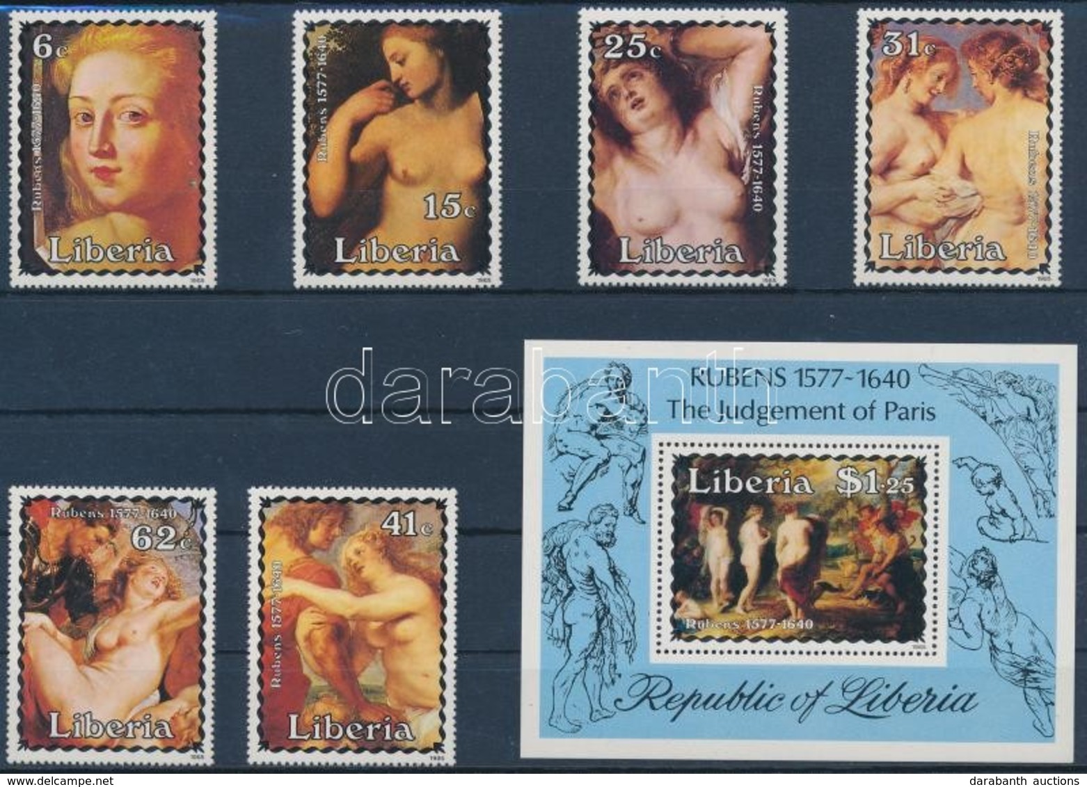 ** 1985 Rubens Sor Mi 1336-1341 + Blokk Mi 110 - Altri & Non Classificati