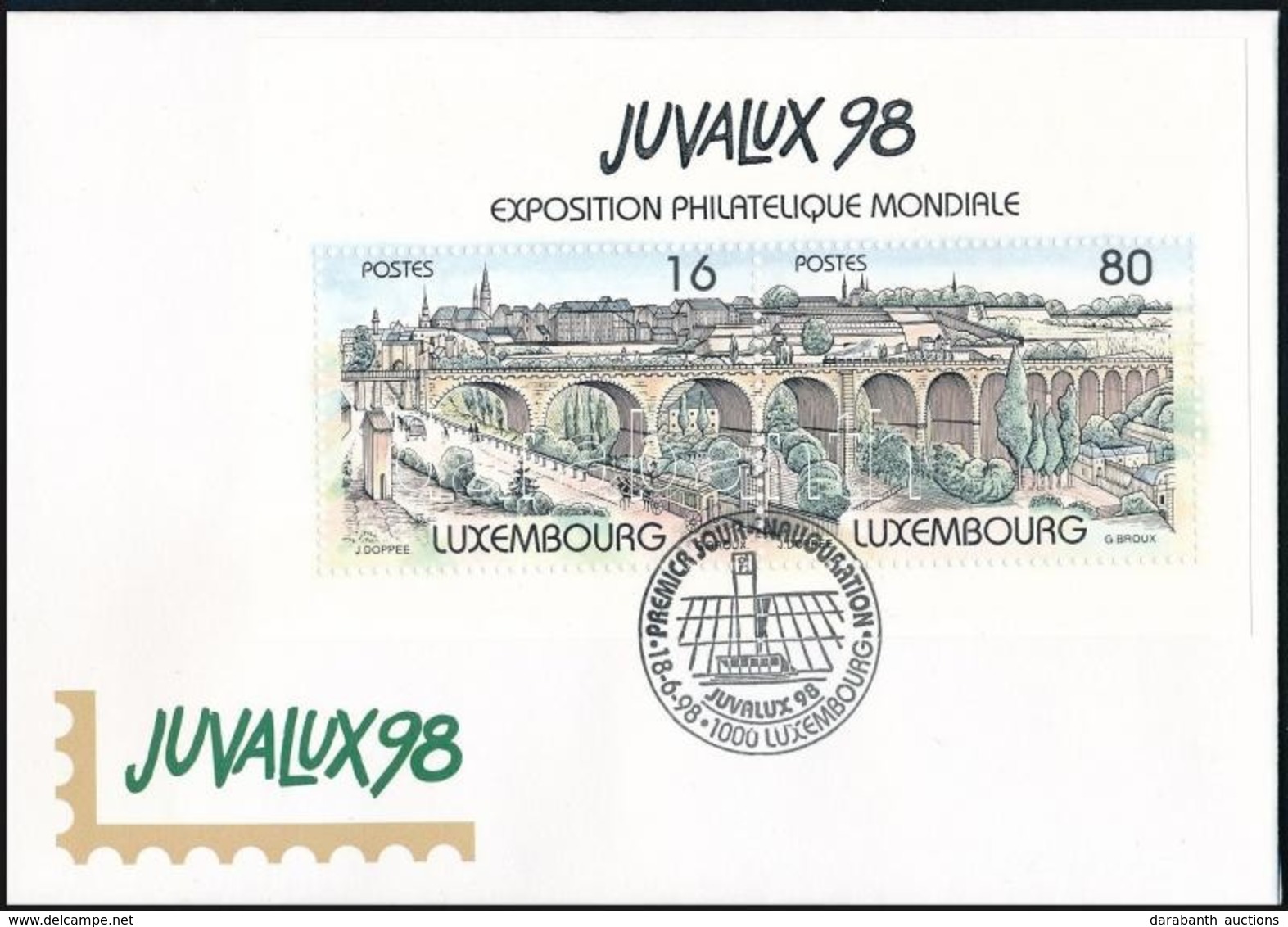 1998 Bélyegkiállítás Blokk Mi 17 FDC-n - Other & Unclassified