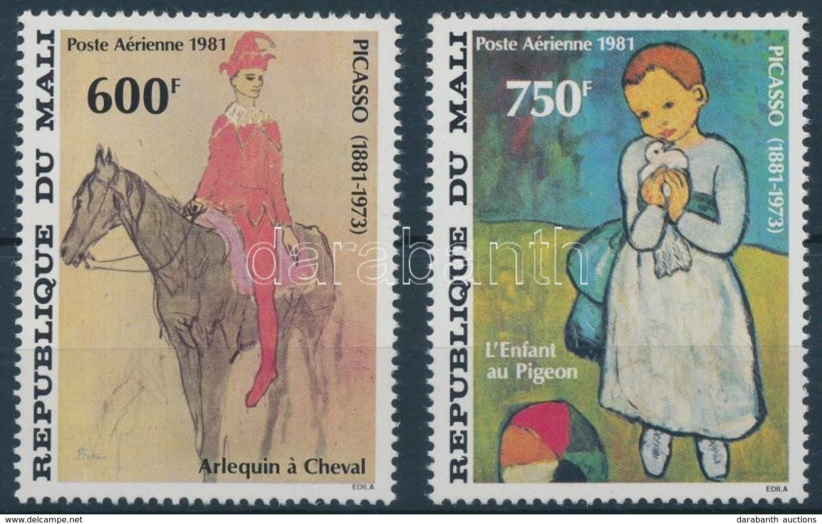 ** 1981 Picasso: Festmény Sor Mi 876-877 - Otros & Sin Clasificación