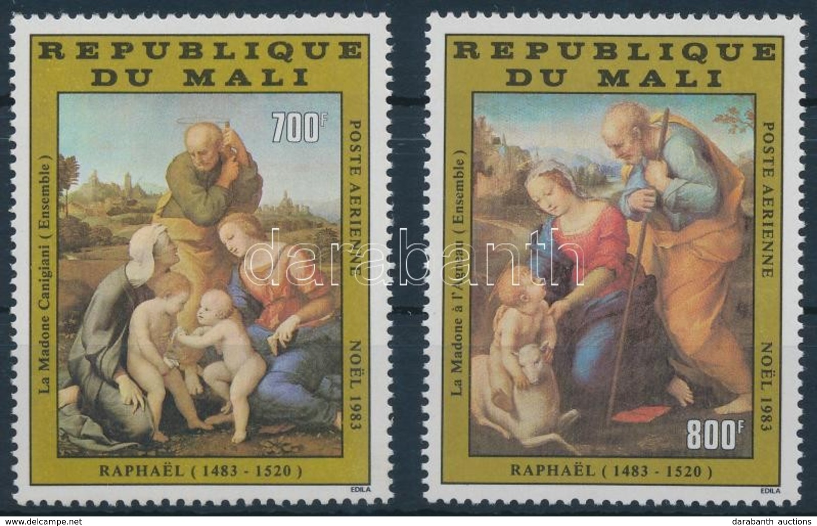 ** 1983 Karácsony; Festmény Sor Mi 981-982 - Other & Unclassified