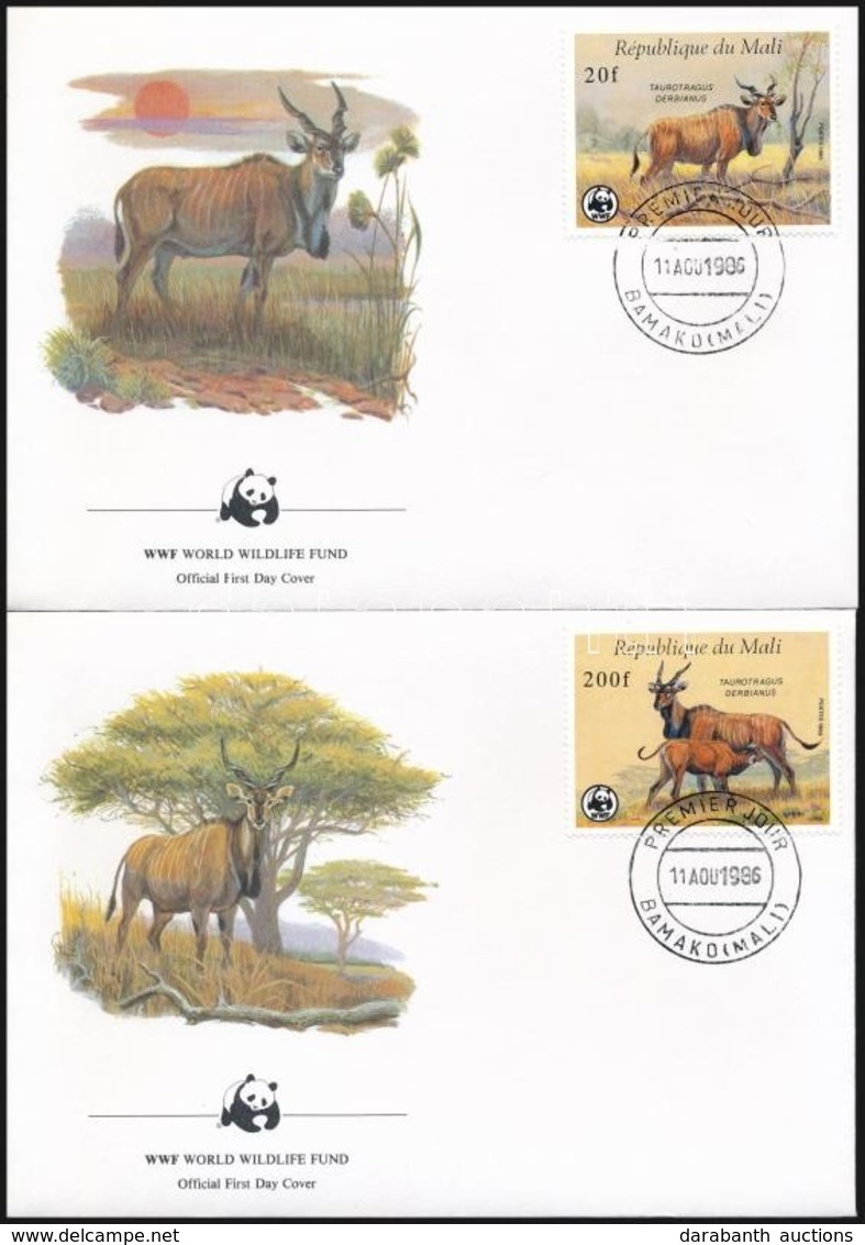 1986 WWF: Jávorantilop Sor 4 Db FDC-n Mi 1078-1081 - Altri & Non Classificati