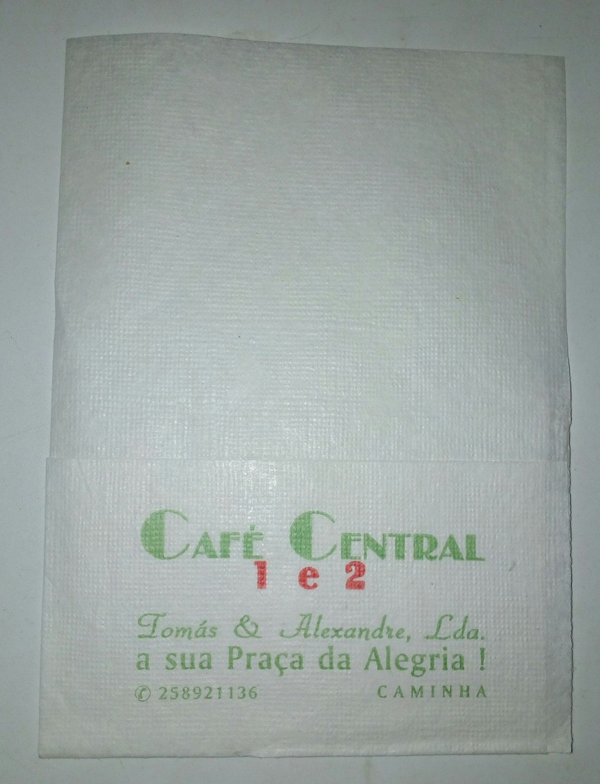 Servilleta,serviette .Café Central,Caminha.Portugal - Serviettes Publicitaires