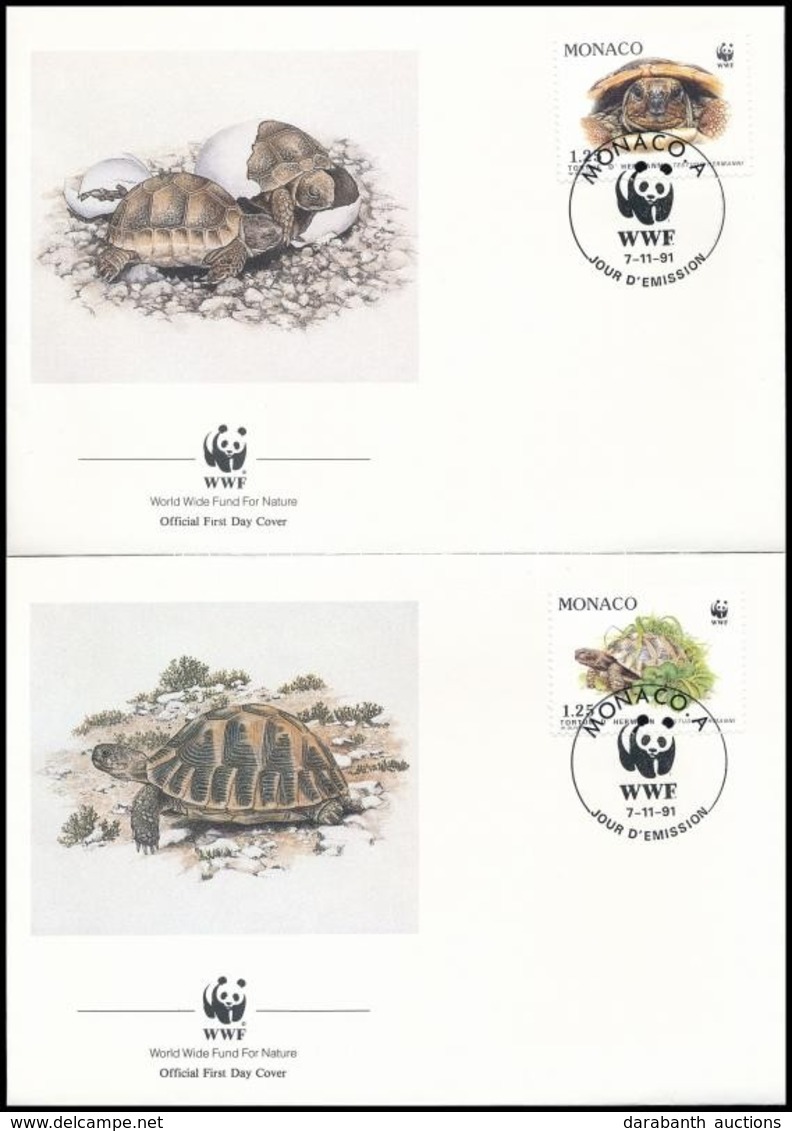 1991 WWF: Görög Teknős Sor 4 Db FDC-n Mi 2046-2049 - Sonstige & Ohne Zuordnung