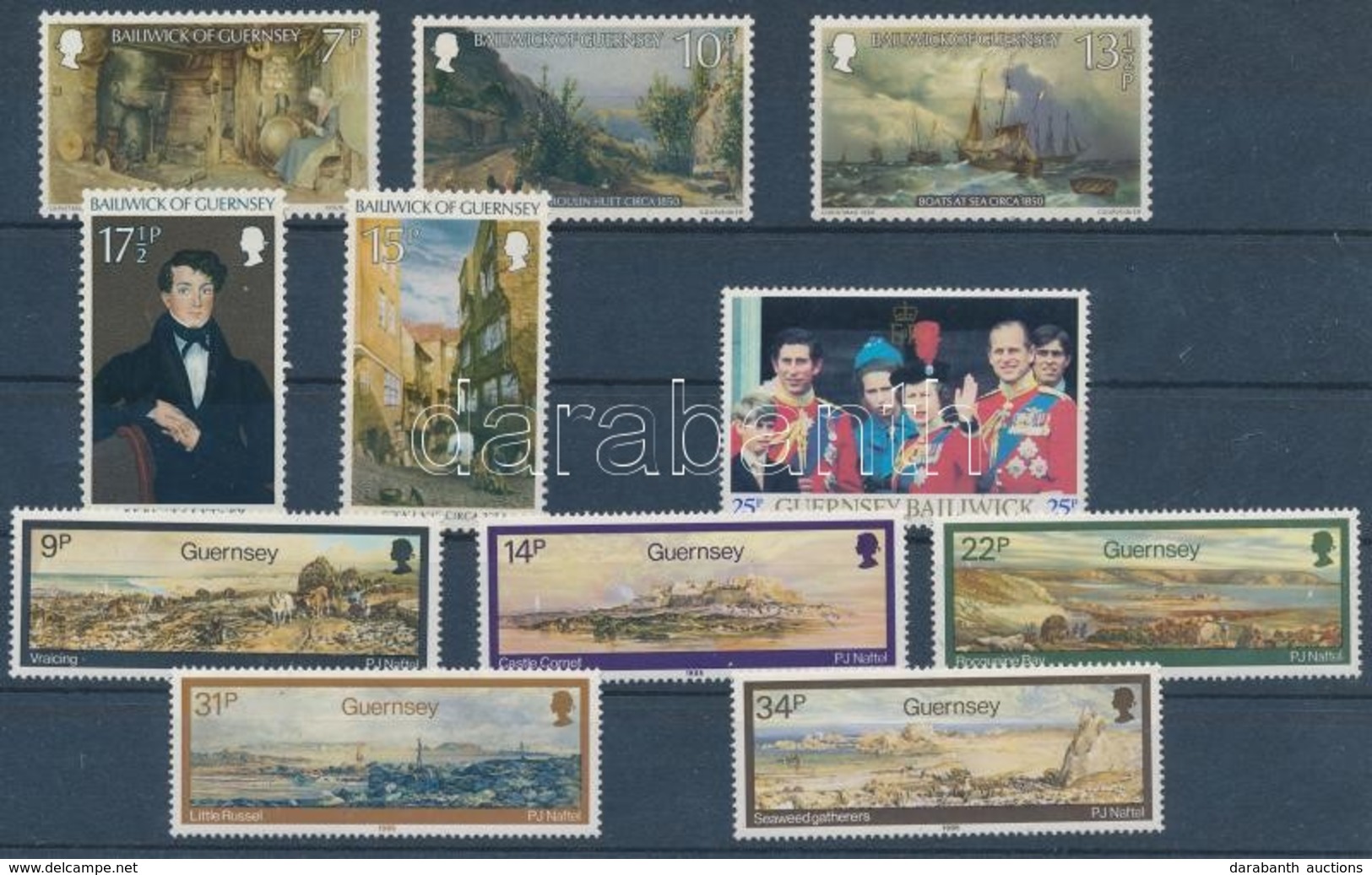 ** 1980-1985 11 Db Bélyeg, Közte Sorok - Sonstige & Ohne Zuordnung