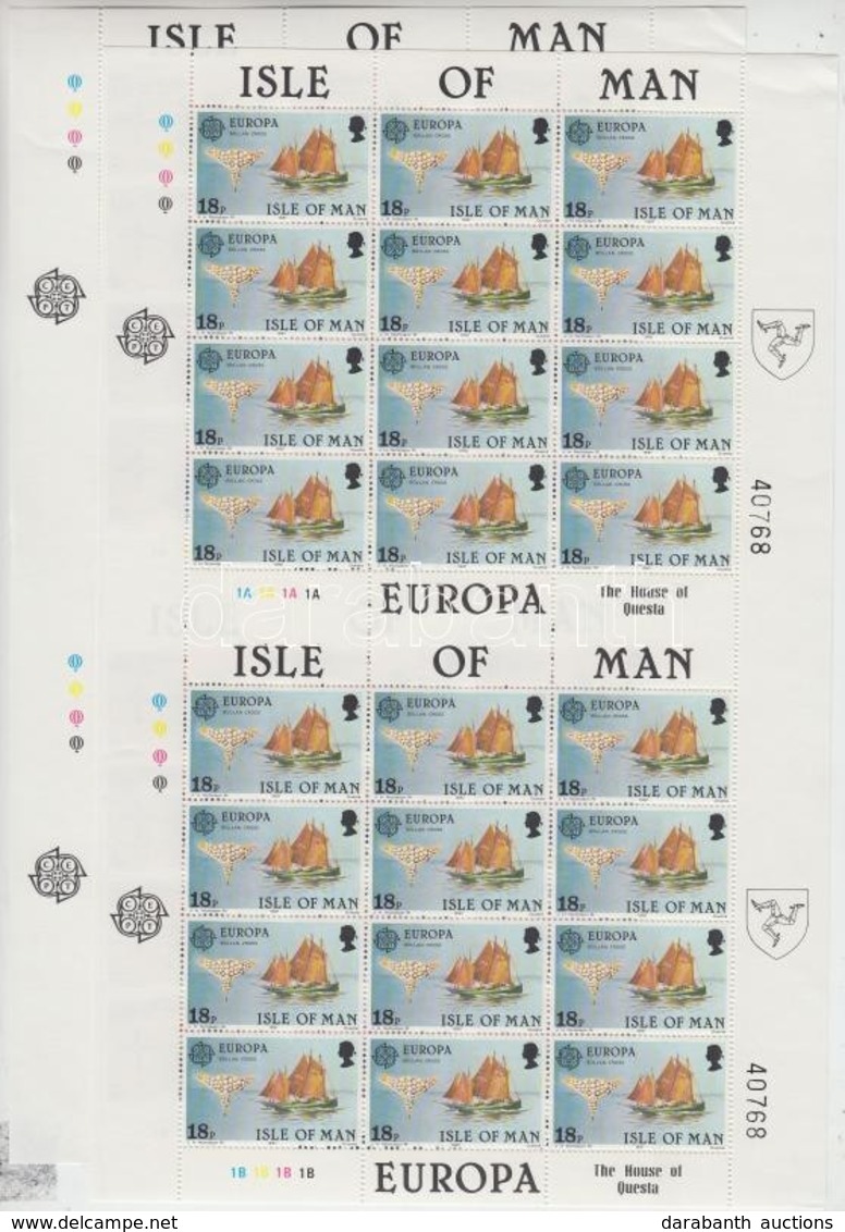 ** 1981 Europa CEPT Folklór Kisív Sor Mi 187-188 - Altri & Non Classificati