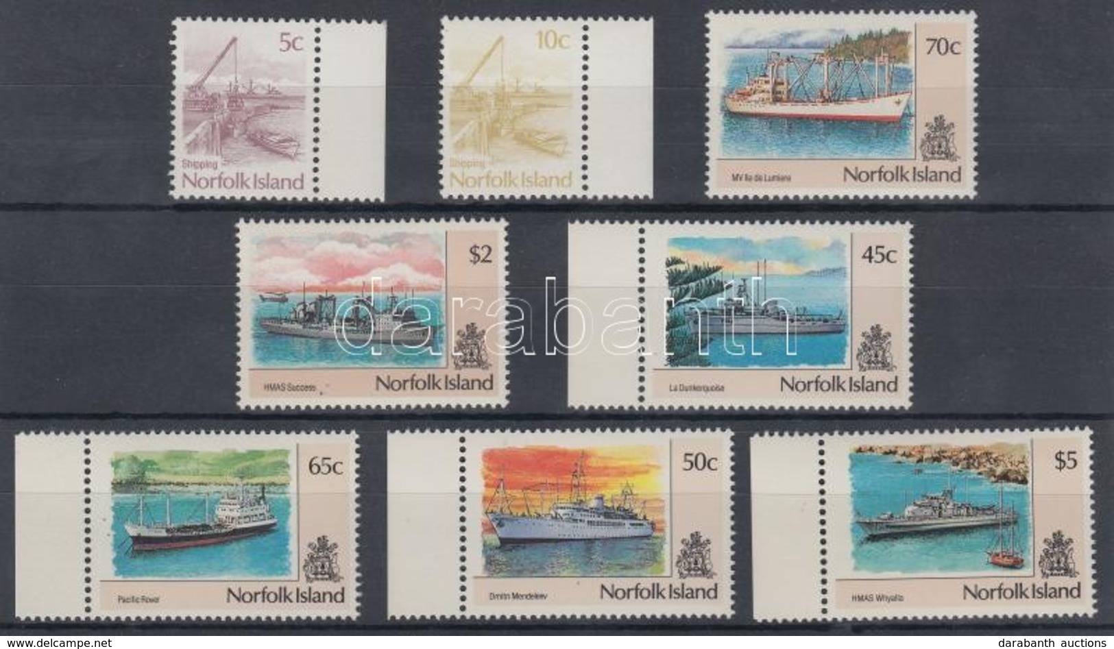 ** 1990/1991 Forgalmi: Hajók 2 Klf ívszéli Sor Mi 480-483, 495-498 - Altri & Non Classificati