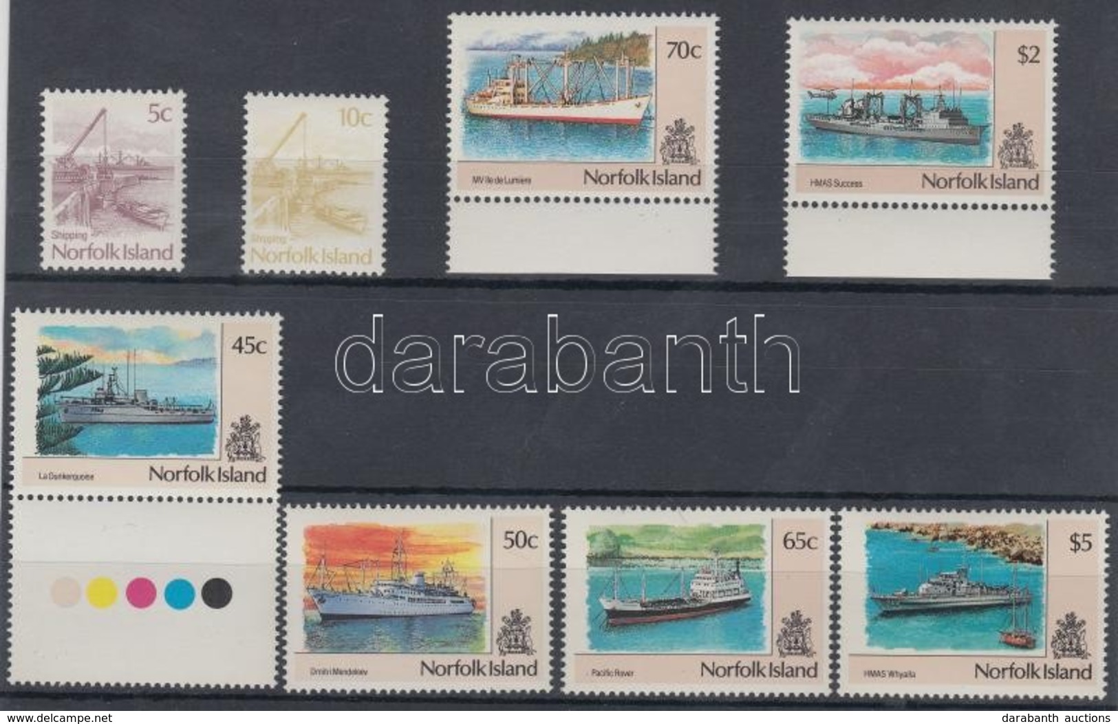 ** 1990/1991 Forgalmi: Hajók 2 Klf Sor Mi 480-483, 495-498 - Other & Unclassified