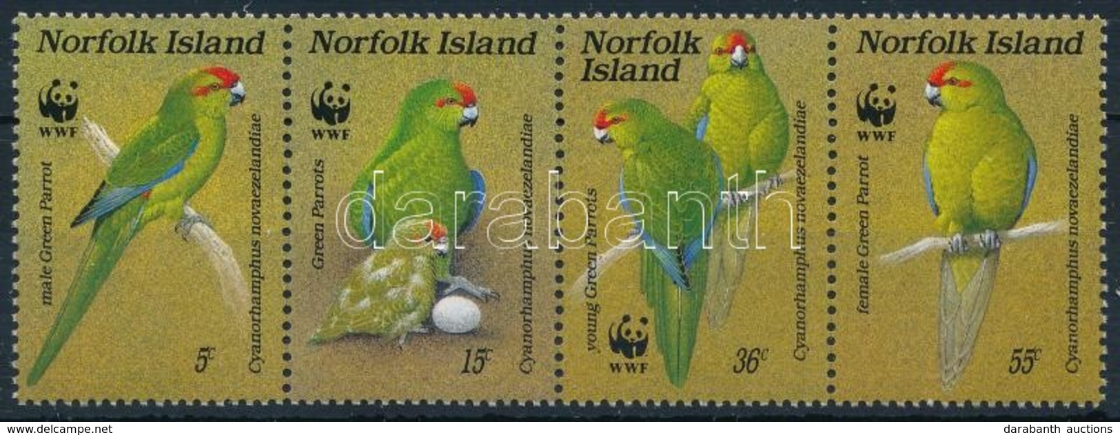 ** 1993 Madár Négyescsík,
Bird
Mi 421-424 - Altri & Non Classificati