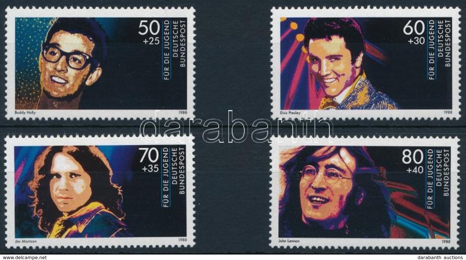 ** 1988 Zenészek Sor,
Music Set
Mi 1360-1363 - Autres & Non Classés