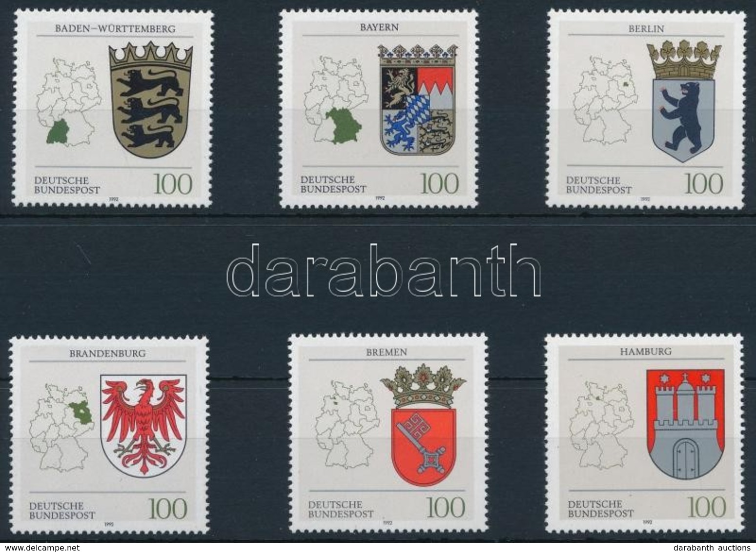 ** 1992 Címerek Sor,
Coat Of Arms Set
Mi 1586-1591 - Other & Unclassified