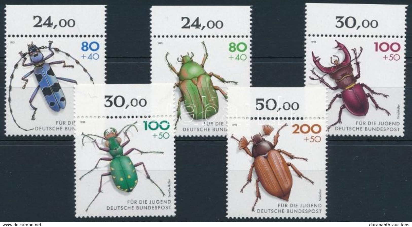 ** 1993 Bogarak Sor,
Bugs Set
Mi 1666-1670 - Other & Unclassified