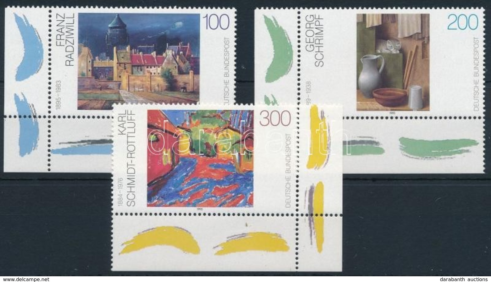 ** 1995 Festmények Sor,
Paintings Set
Mi 1774-1776 - Other & Unclassified