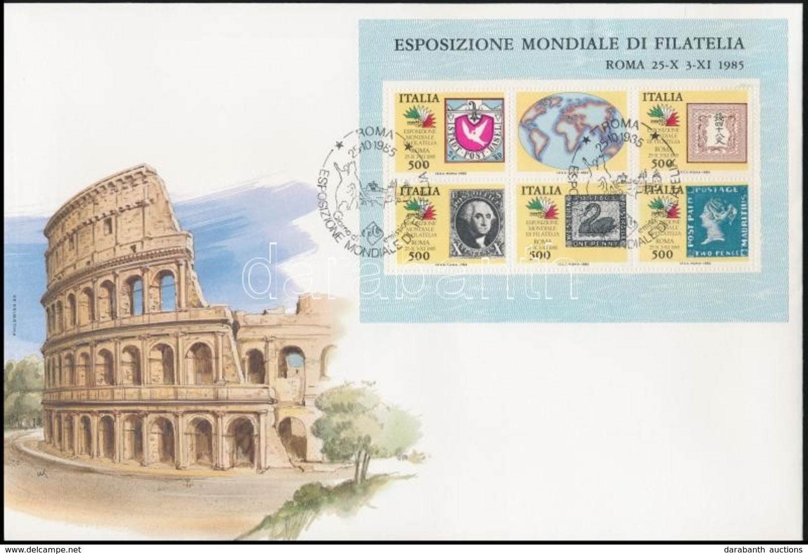 1985 Blokk FDC Mi 2 - Otros & Sin Clasificación