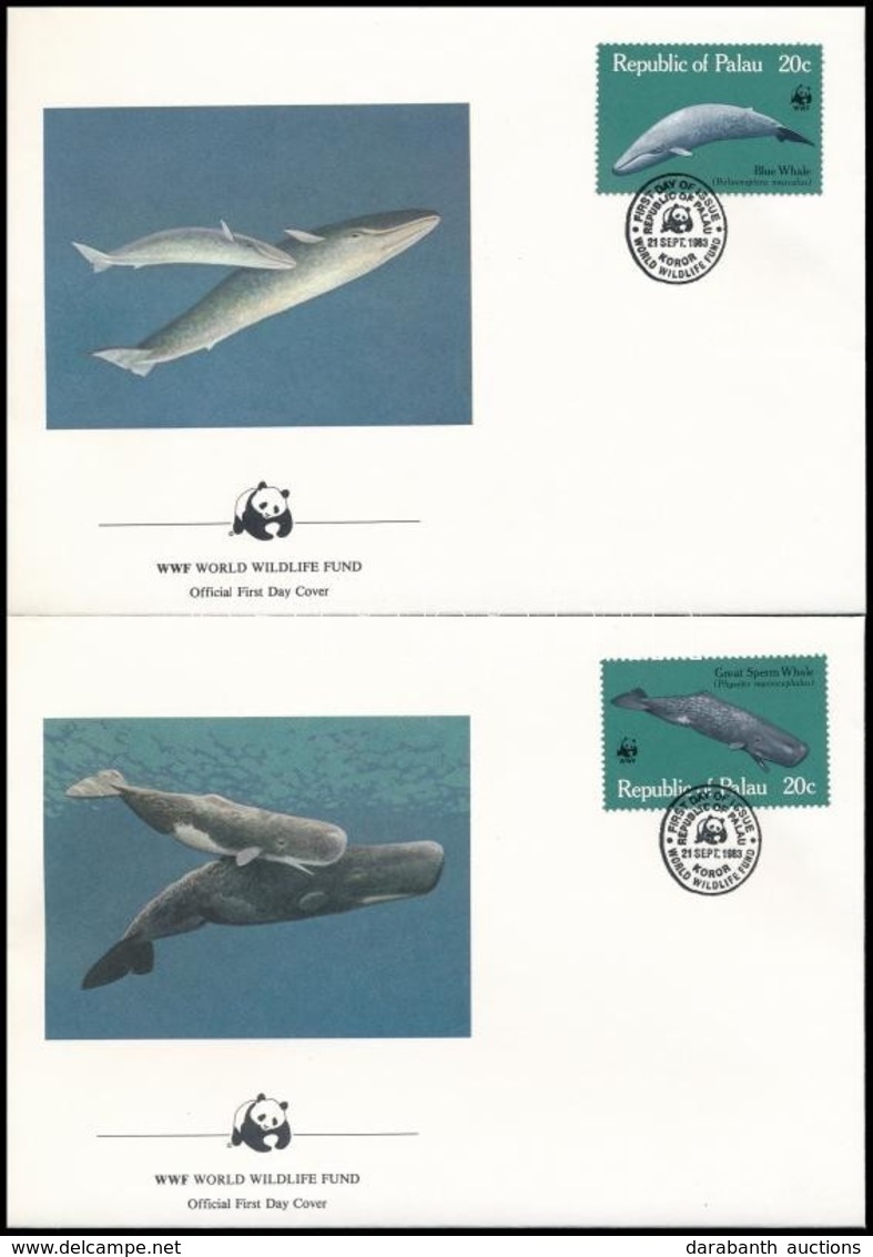 1983 WWF: Bálnák Sor 4 Db FDC-n Mi 20-23 - Otros & Sin Clasificación