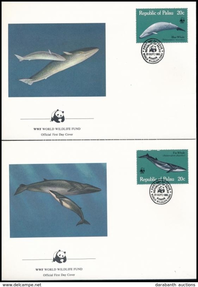 1983 WWF: Bálnák Sor 4 Db FDC-n Mi 20-23 - Sonstige & Ohne Zuordnung