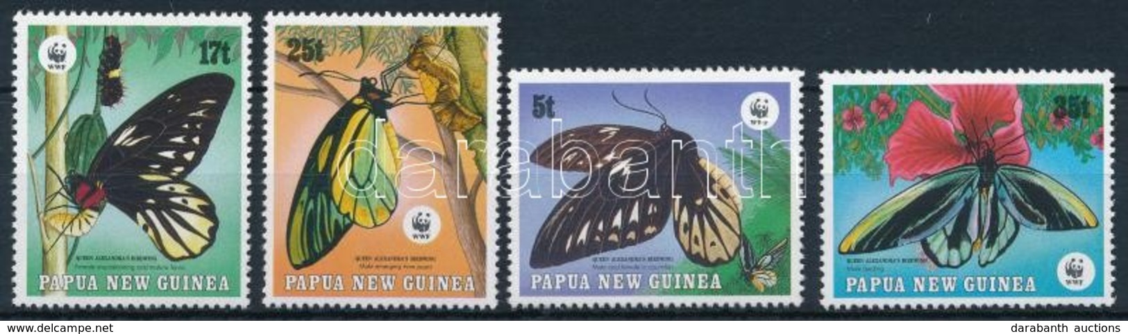 ** 1988 WWF: Pillangó Sor,
WWF: Butterfly
Mi 574-577 - Autres & Non Classés