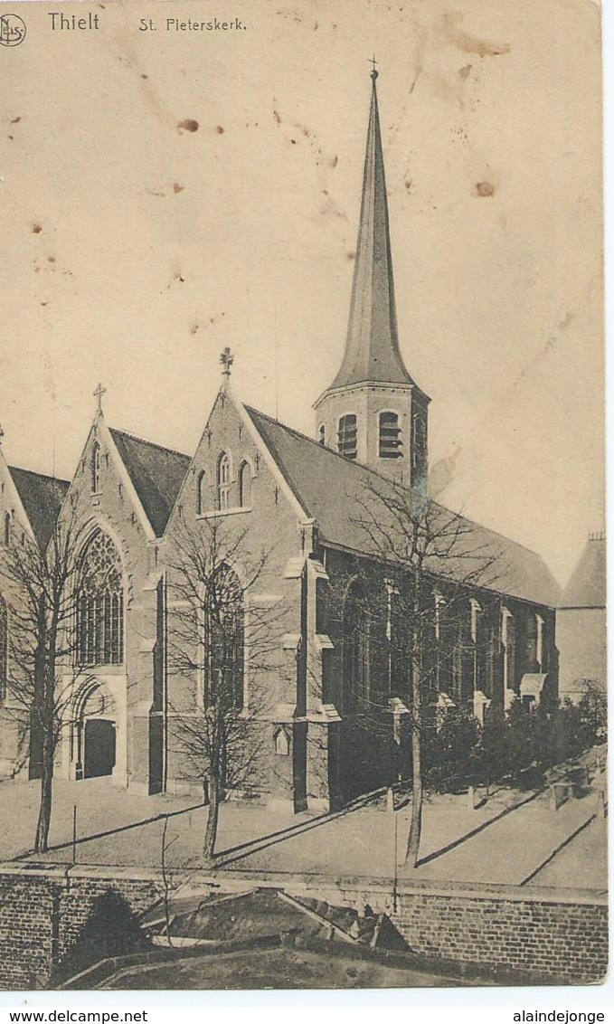 Tielt - Thielt - St. Pieterskerk - 1918 - Tielt