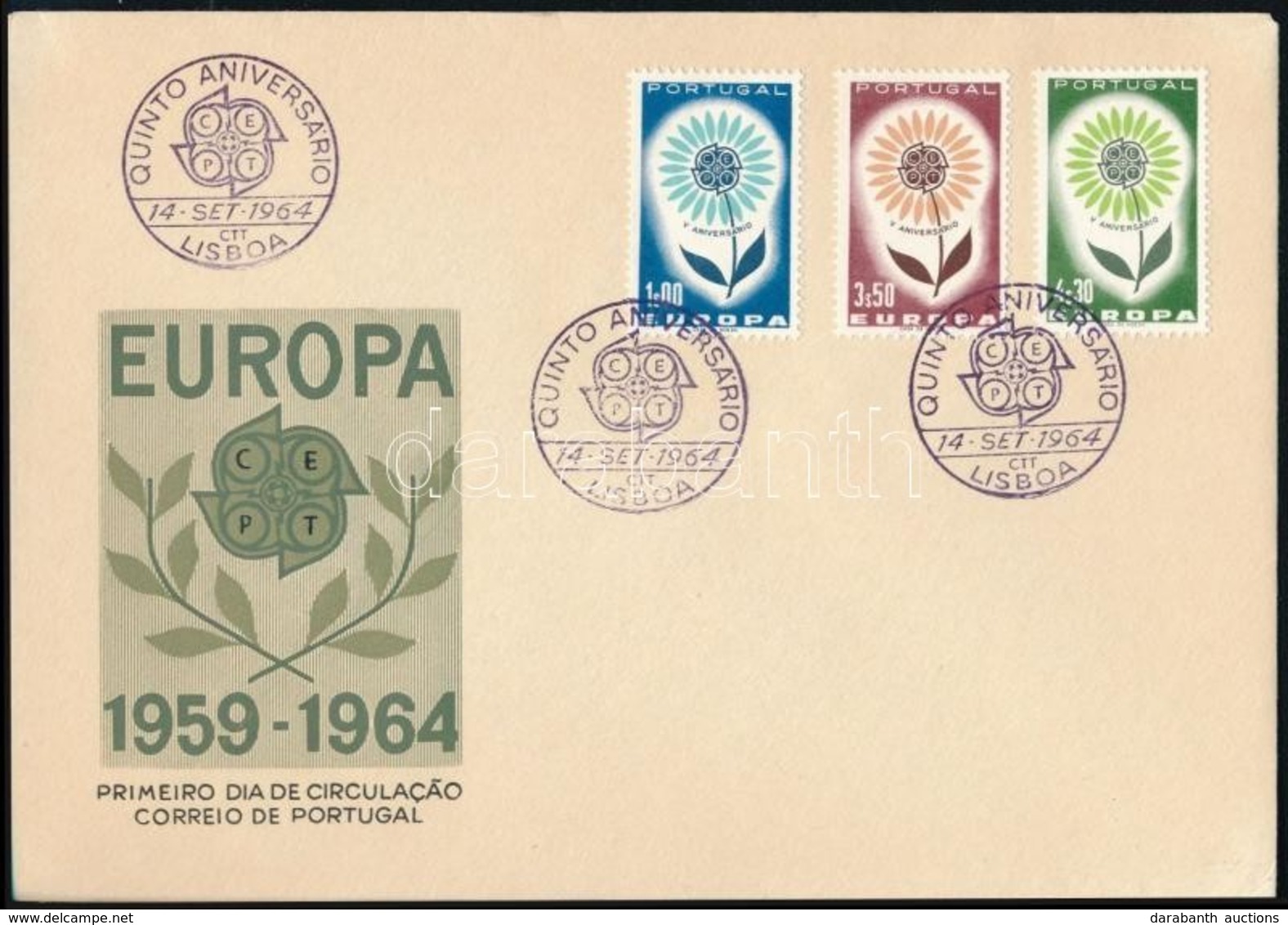 1964 Europa CEPT Sor Mi 963-965 FDC-n - Other & Unclassified