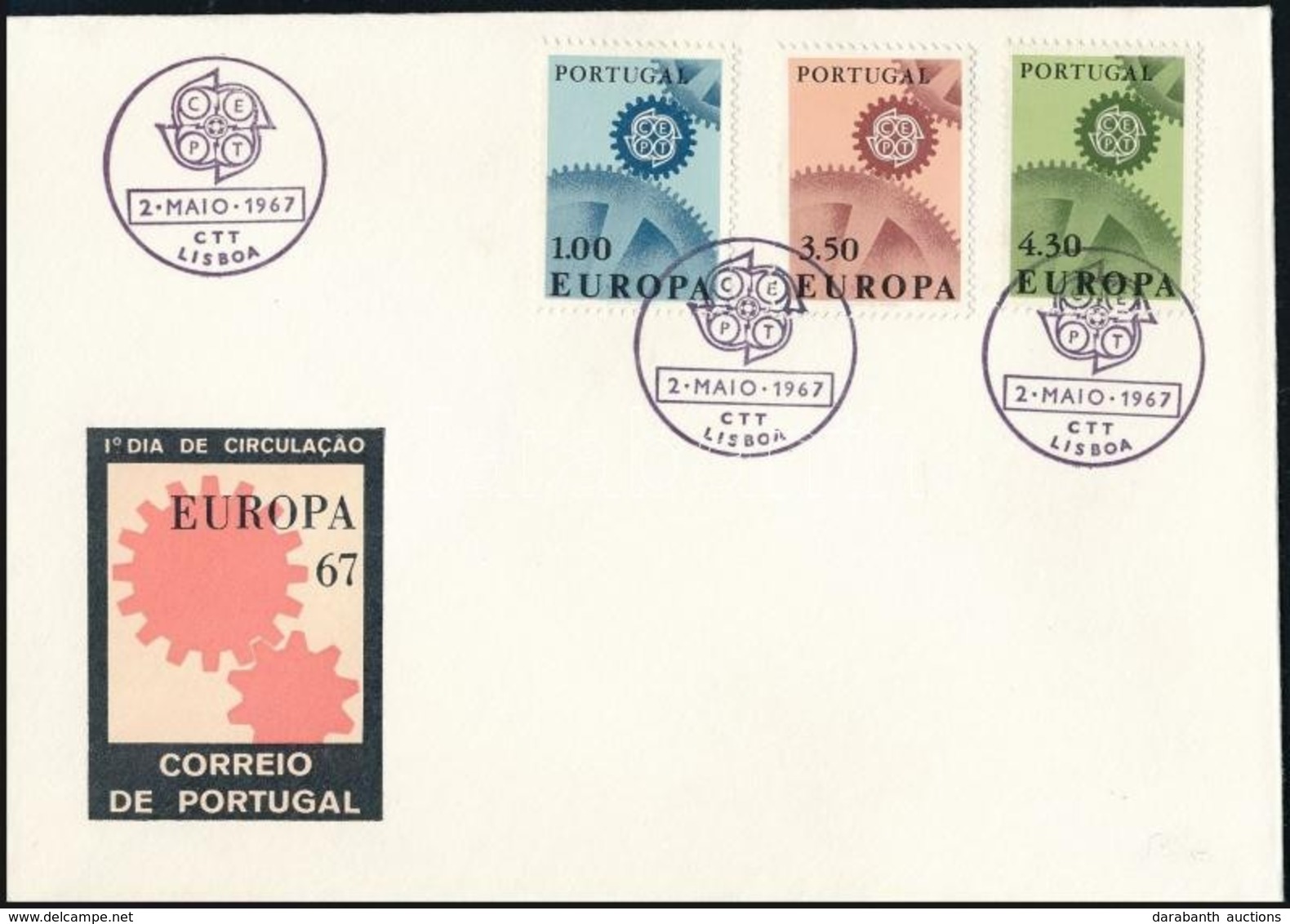 1967 Europa CEPT Sor Mi 1026-1028 FDC-n - Sonstige & Ohne Zuordnung