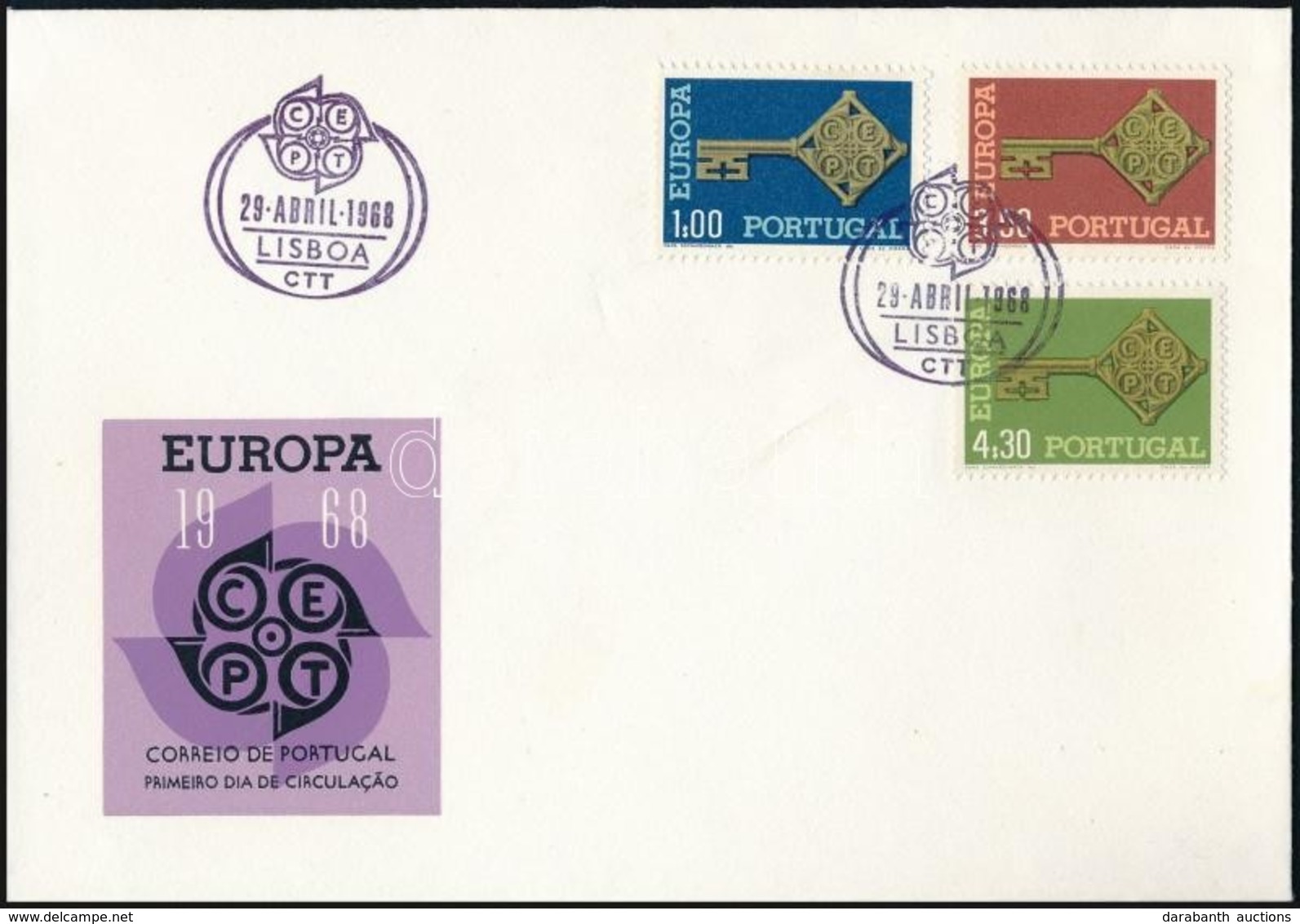 1968 Europa CEPT Sor Mi 1051-1053 FDC-n - Other & Unclassified