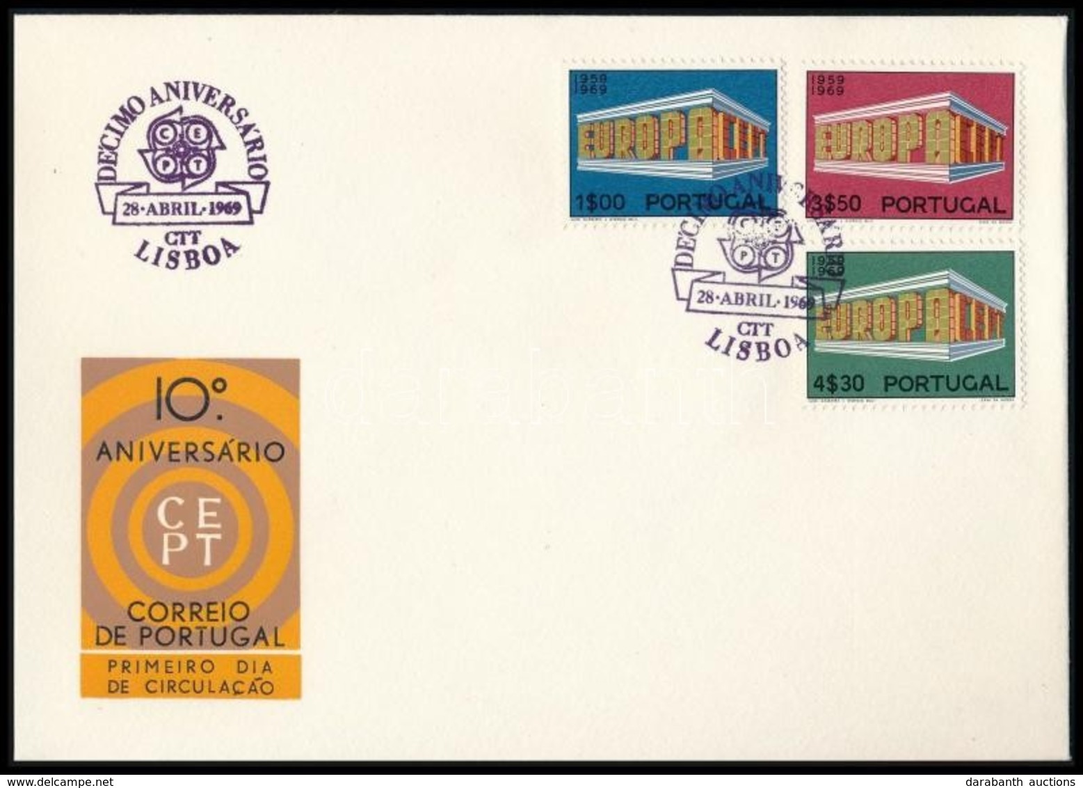 1969 Europa CEPT Sor Mi 1070-1072 FDC-n - Altri & Non Classificati