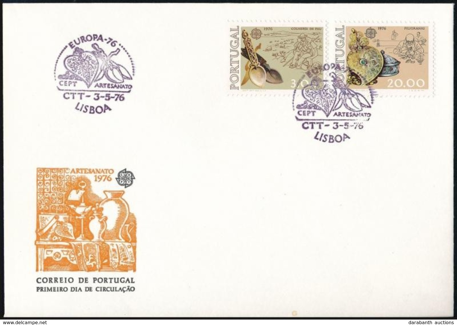 1976 Europa CEPT Sor Mi 1311-1312 FDC-n - Otros & Sin Clasificación